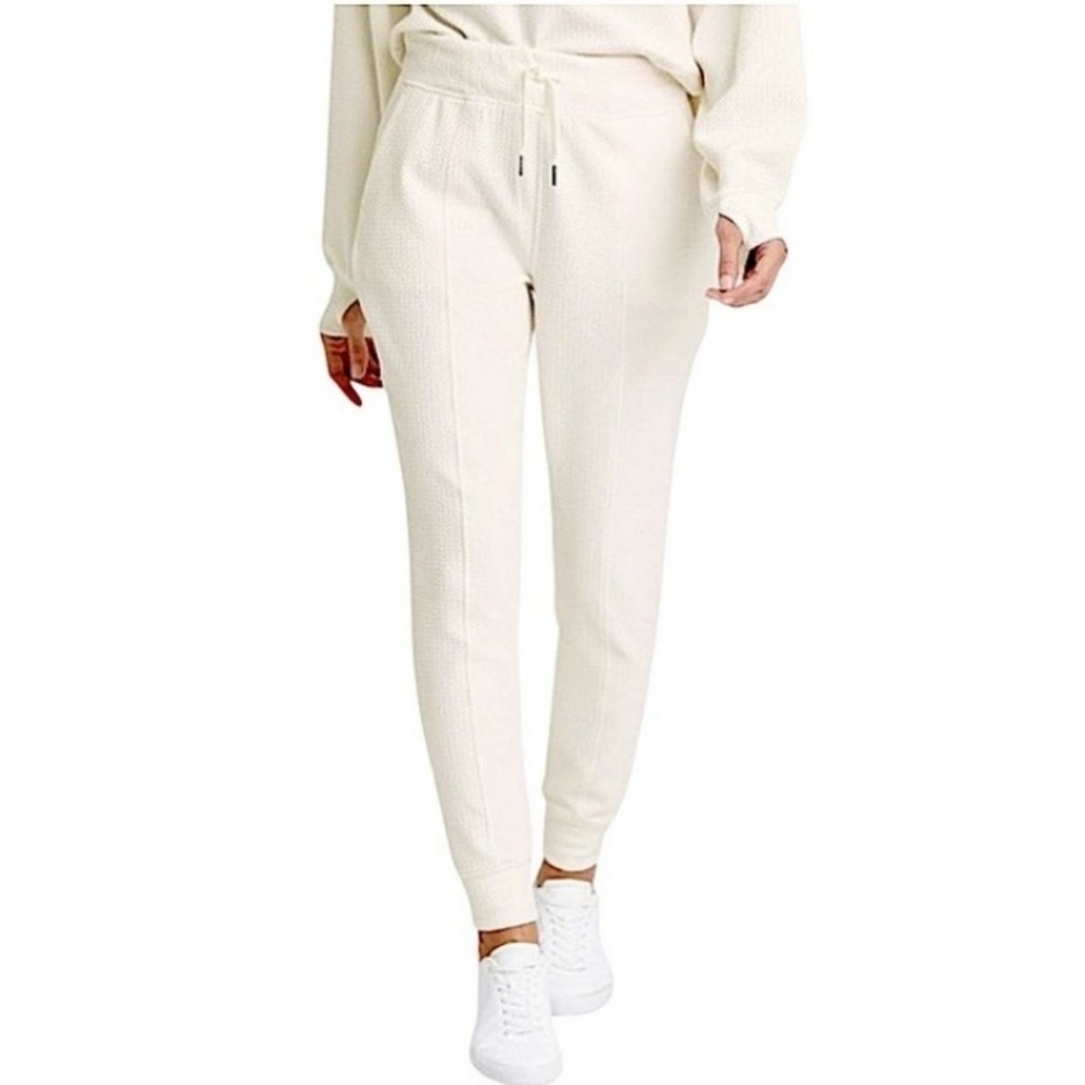 All in Motion Textured High Rise Joggers White Size S